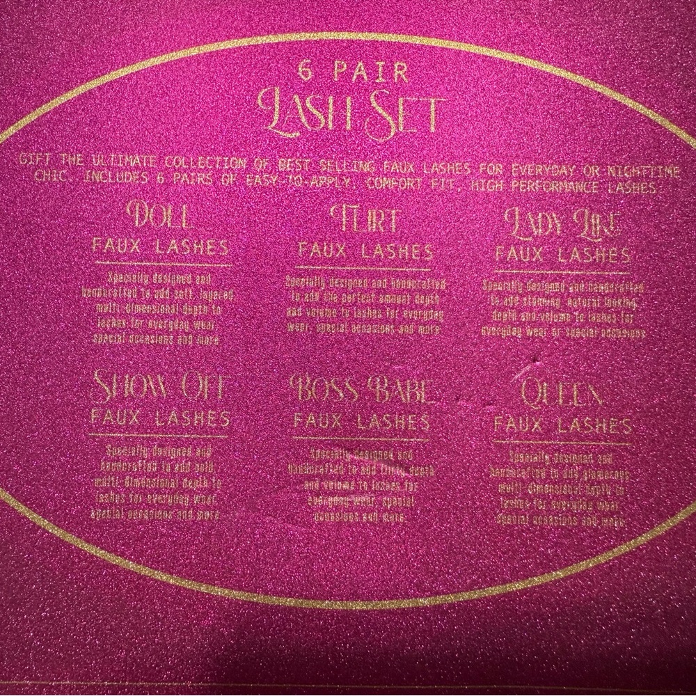 Lifestyle Products 6 Piece Faux Lash Set - Picture 2 of 8